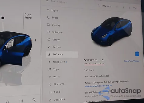 2022 Tesla Model Y Performance Dual Motor All-Wheel Drive из США, поврежденный, VIN 7SAYGDEF5NF405995